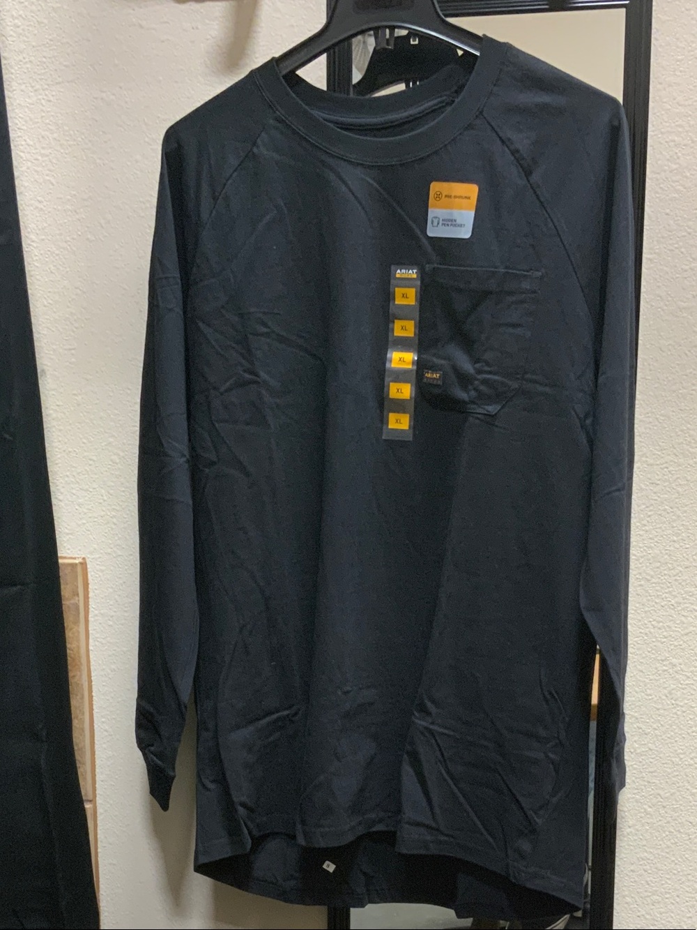 Ariat Black Long Sleeve Pocket Tee
